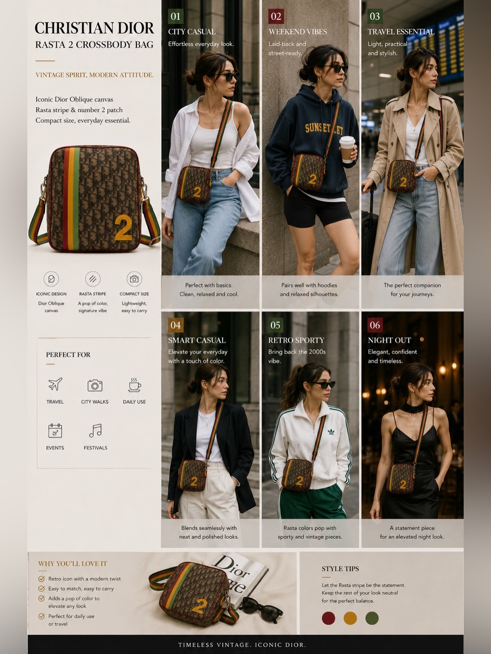 Christian Dior Rasta 2 Cossbody Bag